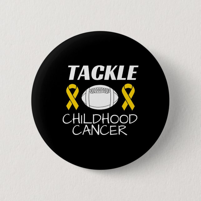 Support Childhood Cancer Awareness  2 Inch Round Button (Front)