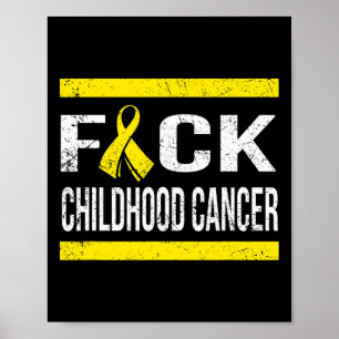 SUPPORT CHILDHOOD CANCER AWARENESS T SHIRT POSTER