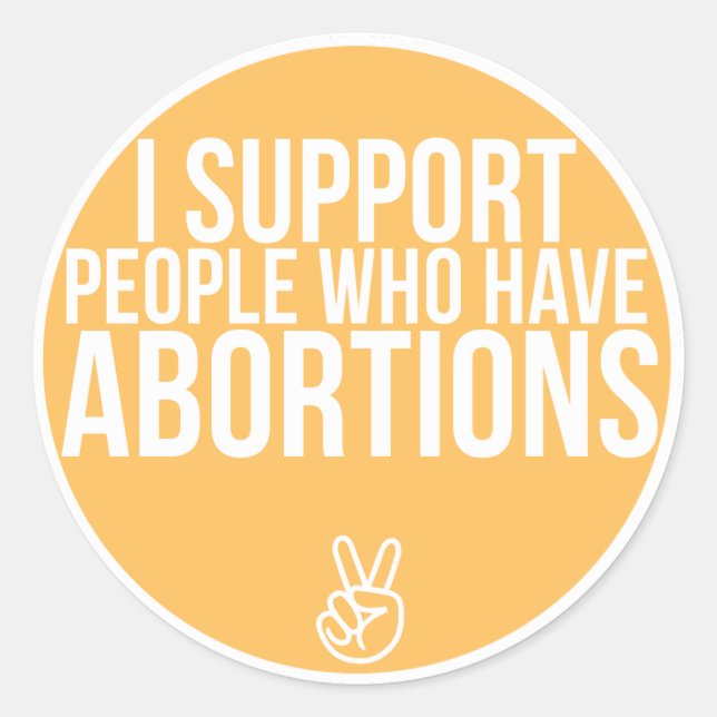 Support! Classic Round Sticker (Front)