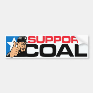 SUPPORT COAL BUMPER STICKER