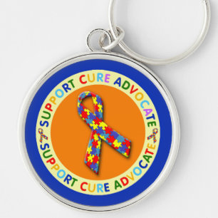 Support Cure Advocate Autism Keychain