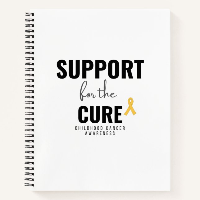 support cure childhood cancer Spiral Notebook (Front)