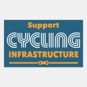 Support Cycling Infrastructure Sticker