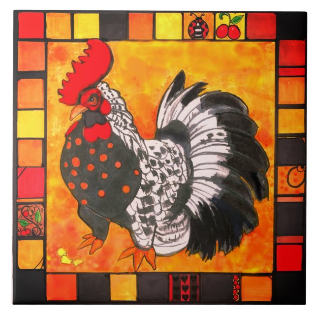 support de carreau de coq (Devant)