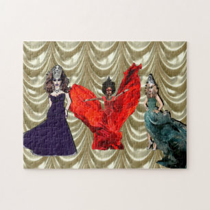 Support de la Reine trois avant moi puzzle