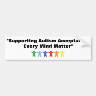 Support de l'autisme Acceptation Bumper Sticker