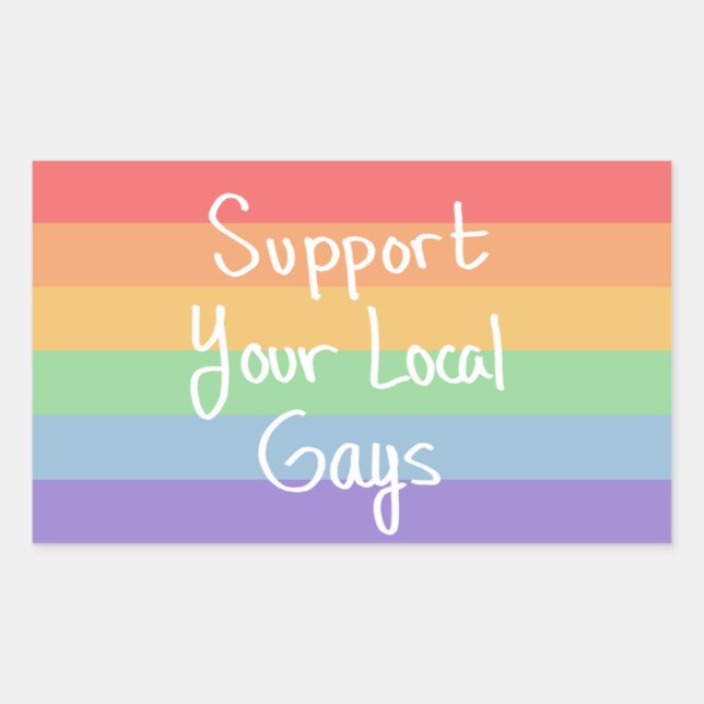 Support de votre sticker Gays local (Devant)