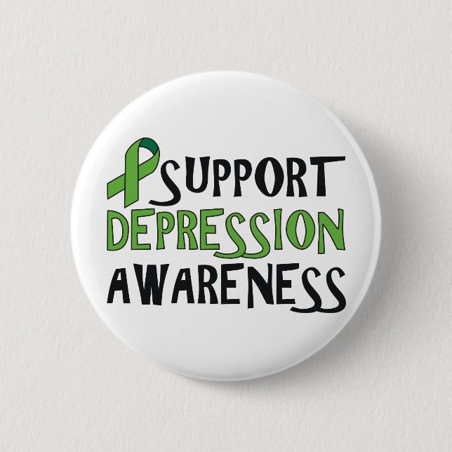 Support Depression Awareness 2 Inch Round Button (Front)