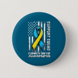 Support Disease s Squad Awareness Cushing Smile 2 Inch Round Button