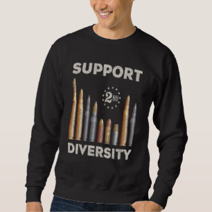 Support Diversity Bullet Second Amendment Gun Righ Sweatshirt