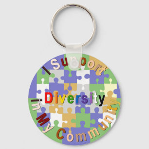 Support Diversity in My Community Keychain