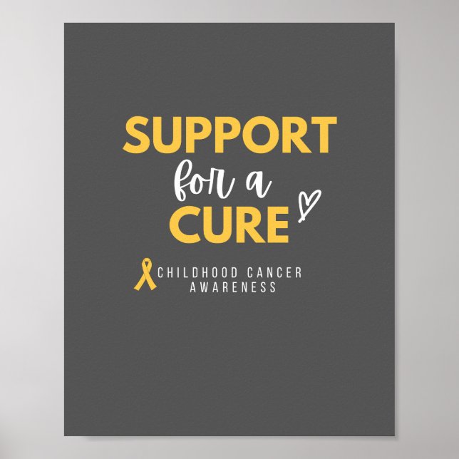 support d'une cure cancer de l'enfance Poster & Im (Devant)