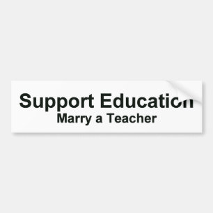 Support Education Bumper Sticker