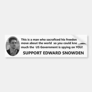 Support Edward Snowden Bumper Sticker