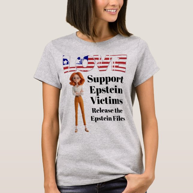Support Epstein Victims T-Shirt (Front)