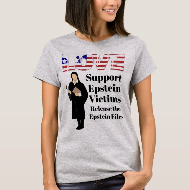 Support Epstein Victims T-Shirt (Front)