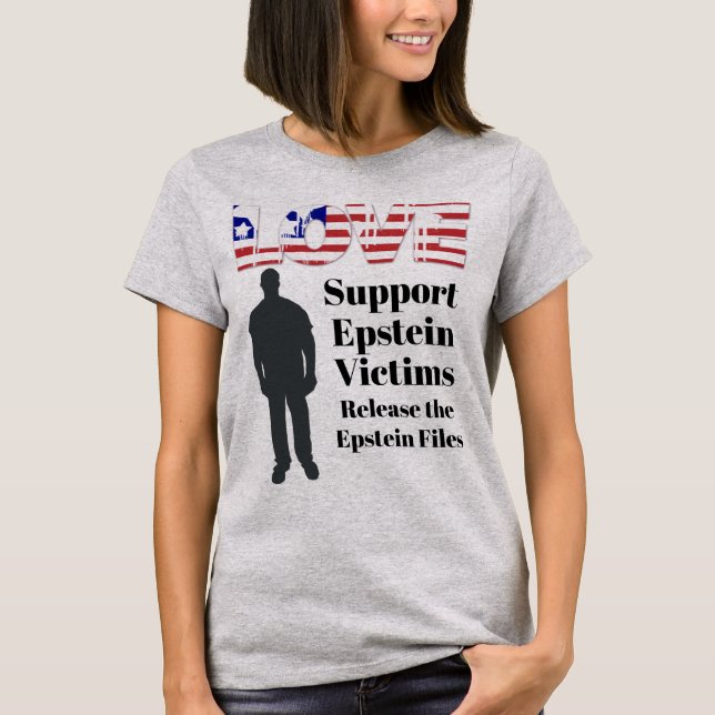 Support Epstein Victims T-Shirt (Front)