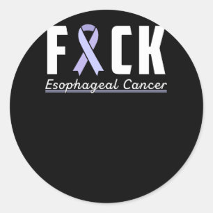 Support Esophageal Cancer awareness Classic Round Sticker
