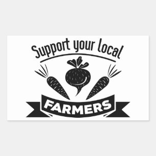 Support Farmer, Farm Country Chicken Lady Country Sticker