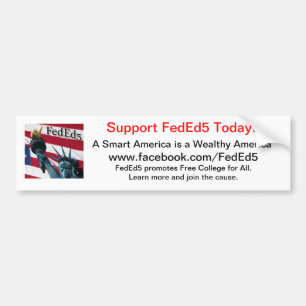 Support FedEd5 Bumper Sticker