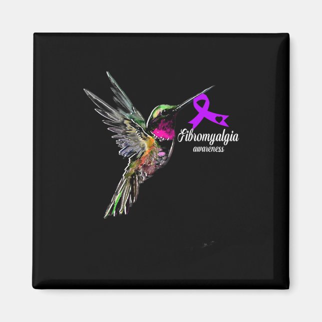 Support Fibromyalgia Awareness  Magnet (Front)