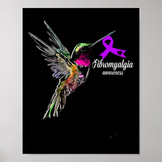 Support Fibromyalgia Awareness  Poster (Front)