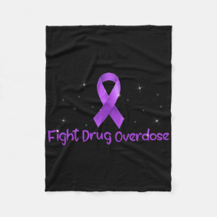 Support Fight Drug Overdose Opioid Awareness For M Fleece Blanket
