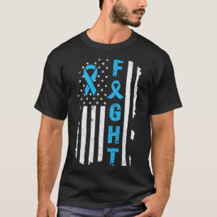 Support Fight USA Flag Type 2 Type 1 Diabetes Awar T-Shirt