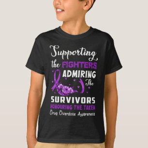 Support Fighters Honouring Taken Drug Overdose Awa T-Shirt