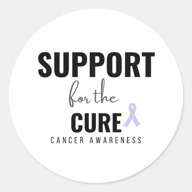 support for the cure all cancers Stickers (Front)