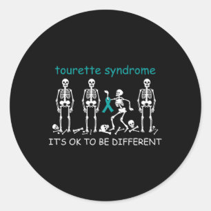 Support For Tourette Syndrome Classic Round Sticker