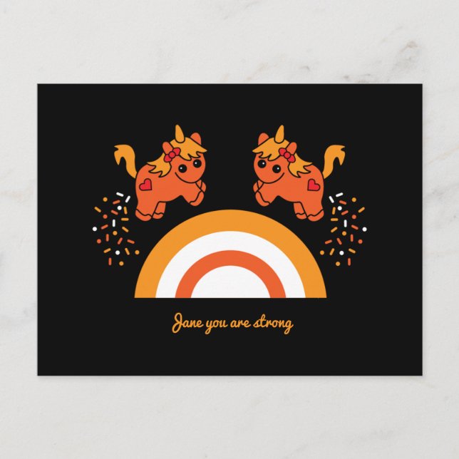 Support Girls Mental Health Awareness  Postcard (Front)