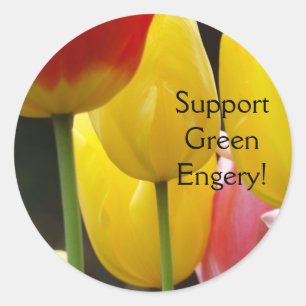 Support Green Energy! stickers Tulip Flowers Flora