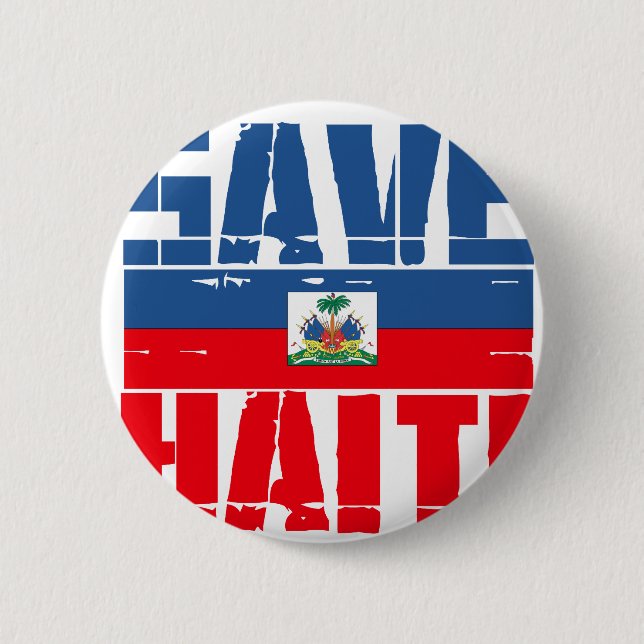 SUPPORT HAITI 2 INCH ROUND BUTTON (Front)