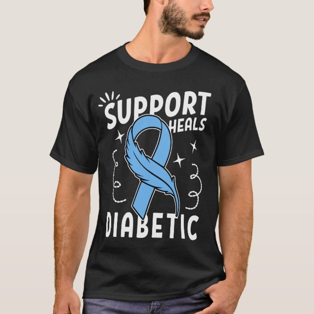 Support Heals Diabetic T-Shirt (Front)