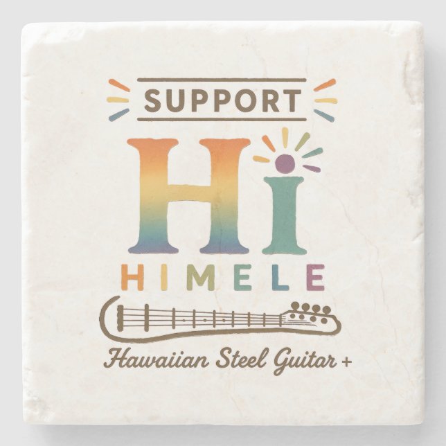 Support HIMELE Stone Coaster (Front)