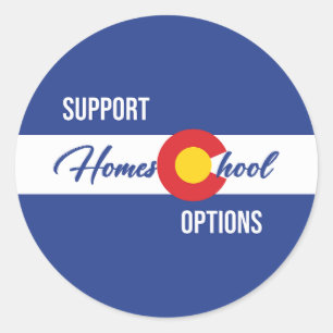 Support Homeschool Options Classic Round Sticker