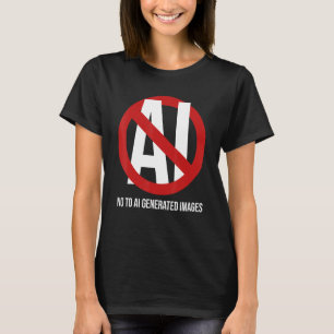 Support Human Artists or AI Generated Images is th T-Shirt
