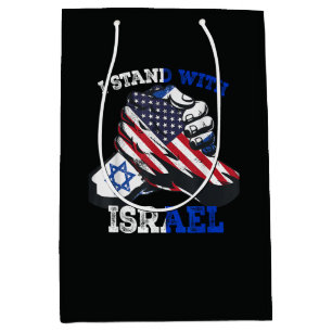 Support I Stand with Israel Jewish Heritage Medium Gift Bag