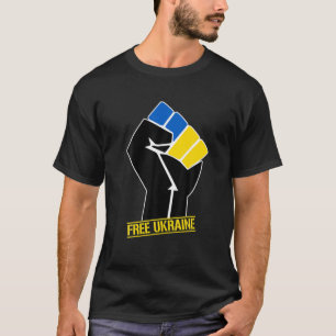 Support I Stand With Ukraine American Free Ukraini T-Shirt
