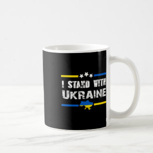 Support I Stand With Ukraine Flag American Ukraini Coffee Mug