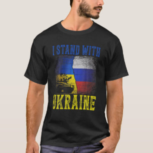 Support I Stand With Ukraine Russian Ukrainian Tan T-Shirt