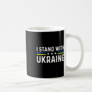 Support I Stand With Ukraine Ukrainian Flag  Coffee Mug