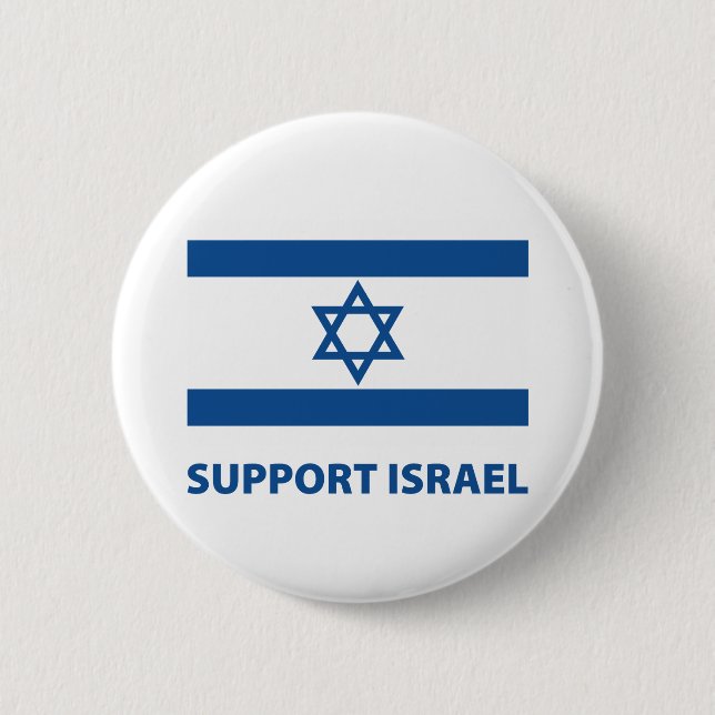 Support Israel 2 Inch Round Button (Front)