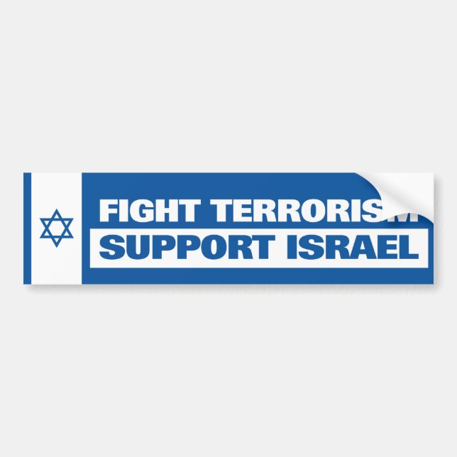 Support Israel Bumper Sticker (Front)