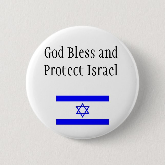 Support Israel Button/Pin 2 Inch Round Button (Front)