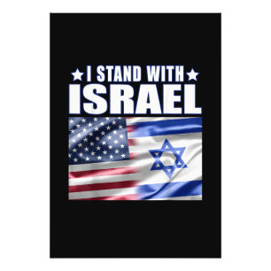 Support Israel I Stand with Israel Photo Print