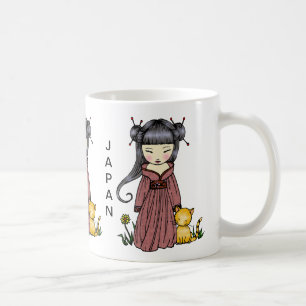 Support Japan Mug Kimono Girl