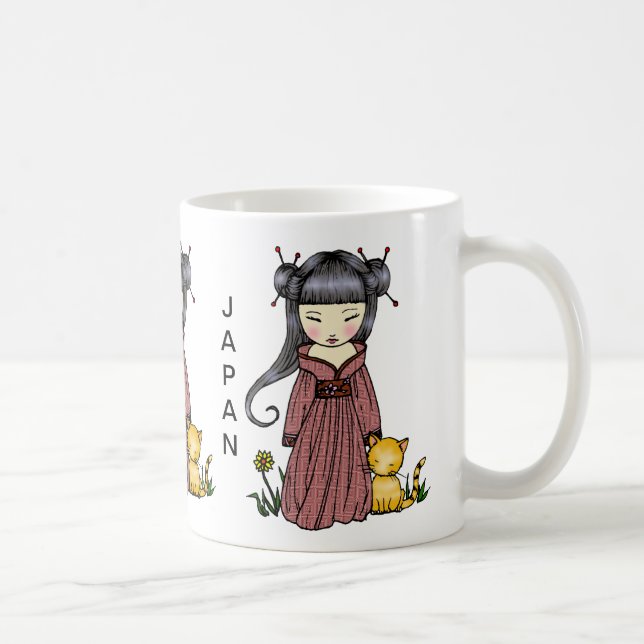 Support Japan Mug Kimono Girl (Right)