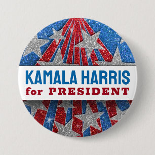 Support Kamala Harris 2024: Gear Up for a Future o 3 Inch Round Button